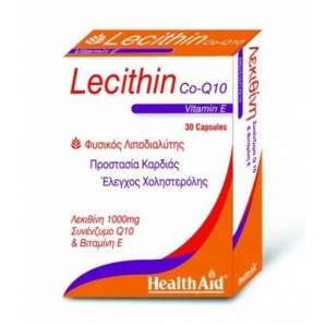 HEALTH AID LECITHIN 1000MG & CoQ10 & VITAMIN E 30 CAPS