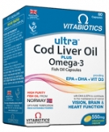 VITABIOTICS Ultra 2 in 1 Cod Liver Oil 60caps