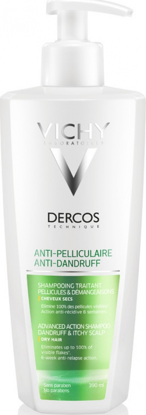 Vichy Dercos Anti Dandruff Σαμπουάν κατά της Πιτυρίδας για Ξηρά Μαλλιά 390ml