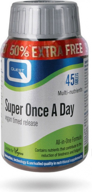 QUEST SUPER ONCE A DAY TIMED RELEASE (+50%)  45 ΤΑΜΠΛΕΤΕΣ