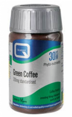 QUEST GREEN COFFEE  EXTRACT 200MG  30 tabs