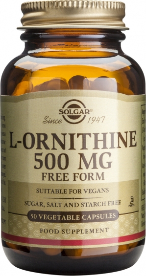 SOLGAR L-ORNITHINE 500MG VEGICAPS 50S