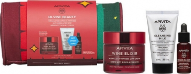 Apivita Wine Elixir Rich Texture Set Σετ Περιποίησης με Κρέμα Προσώπου και Serum