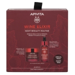 Apivita Wine Elixir Night Beeauty Routine Σετ Περιποίησης με Κρέμα Προσώπου